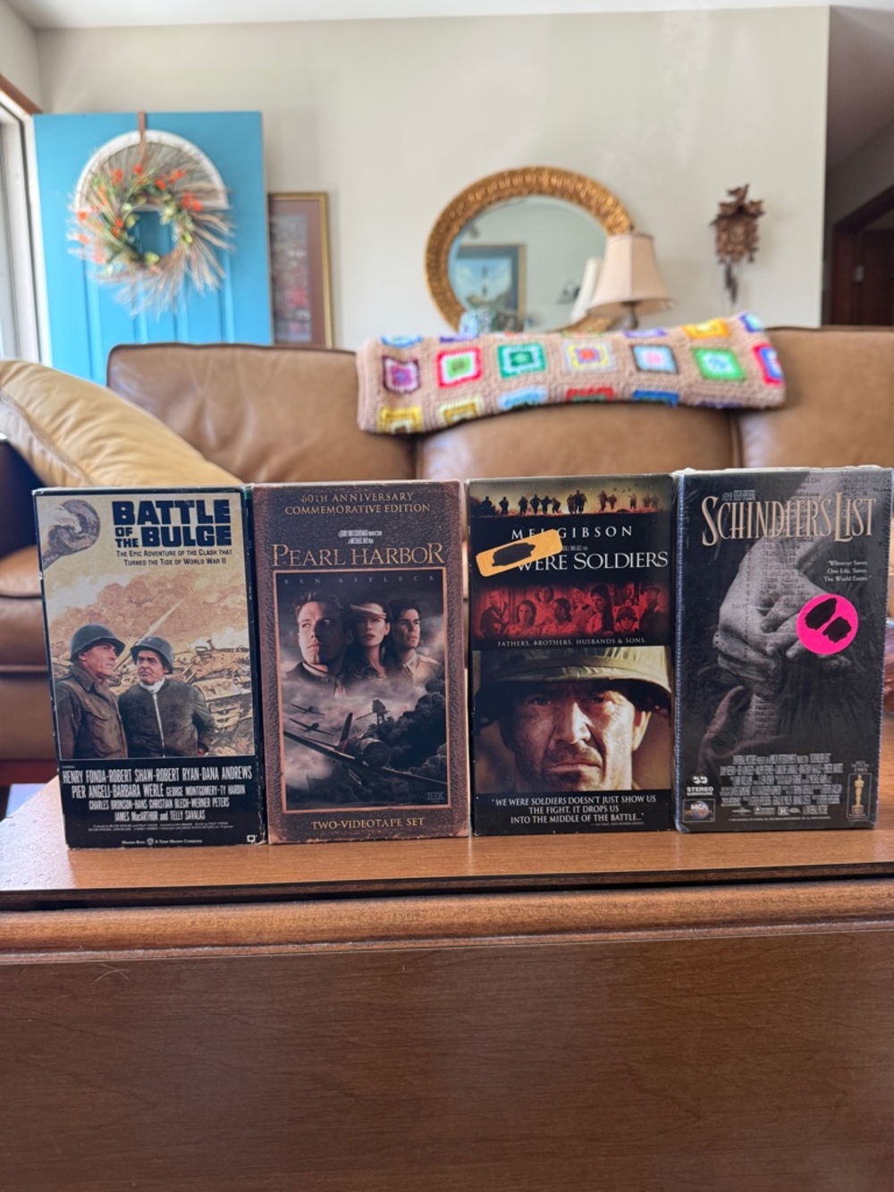 Set of 4 Vintage WWII VHS Tapes Including Unopened Schindler’s List